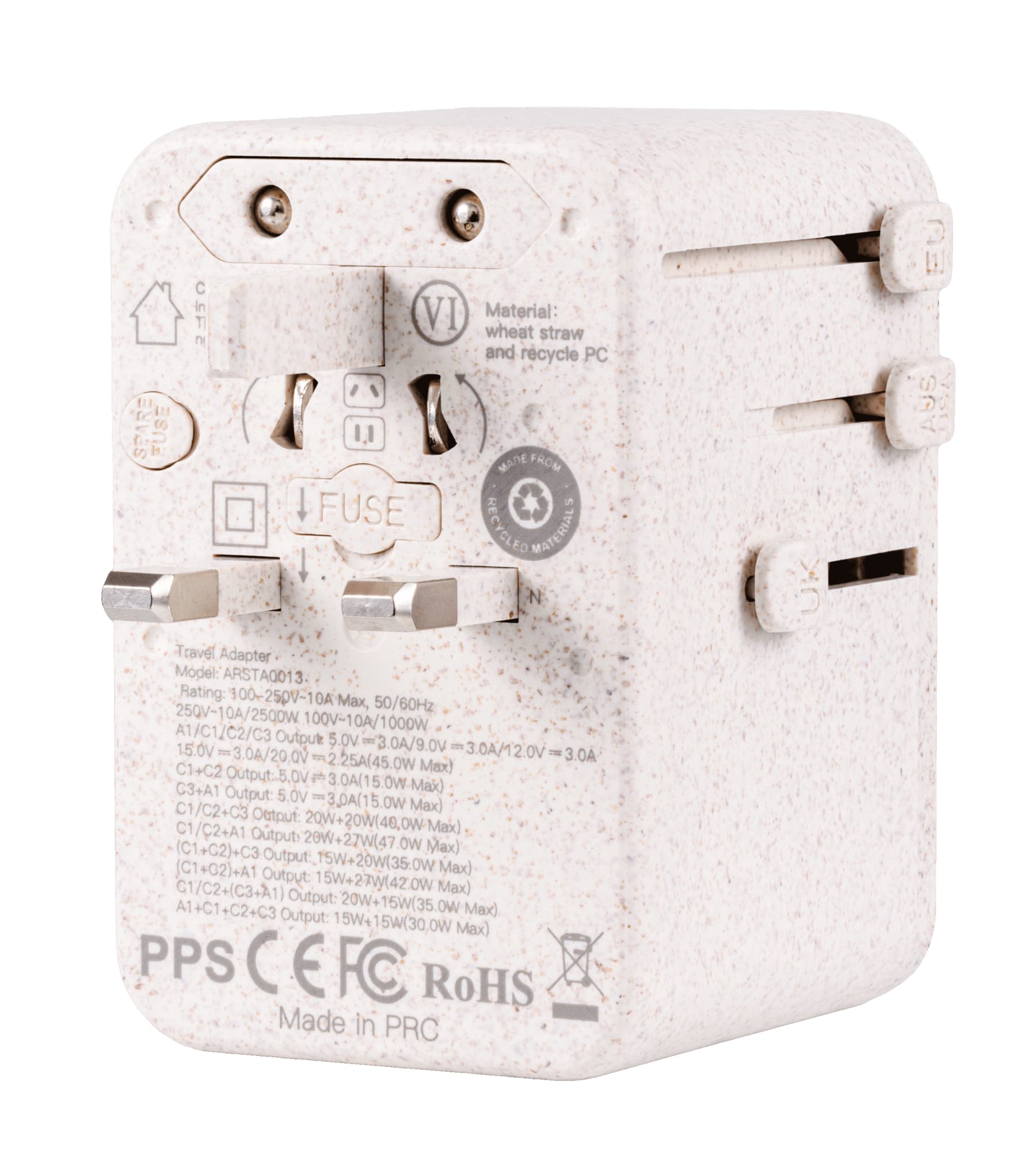 GlobeKey Universal Power Outlet Adapter