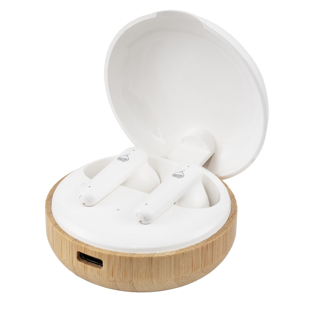 Bamboo Tunes- Eggshell Shock Earbuds