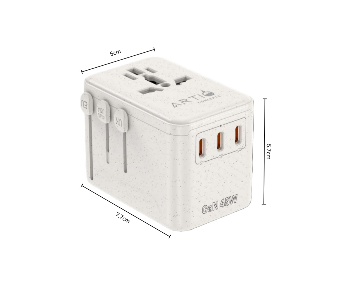 GlobeKey Universal Power Outlet Adapter