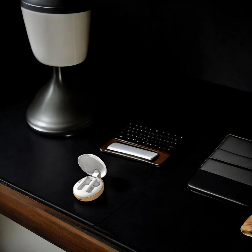 Bamboo Tunes- Eggshell Shock Earbuds