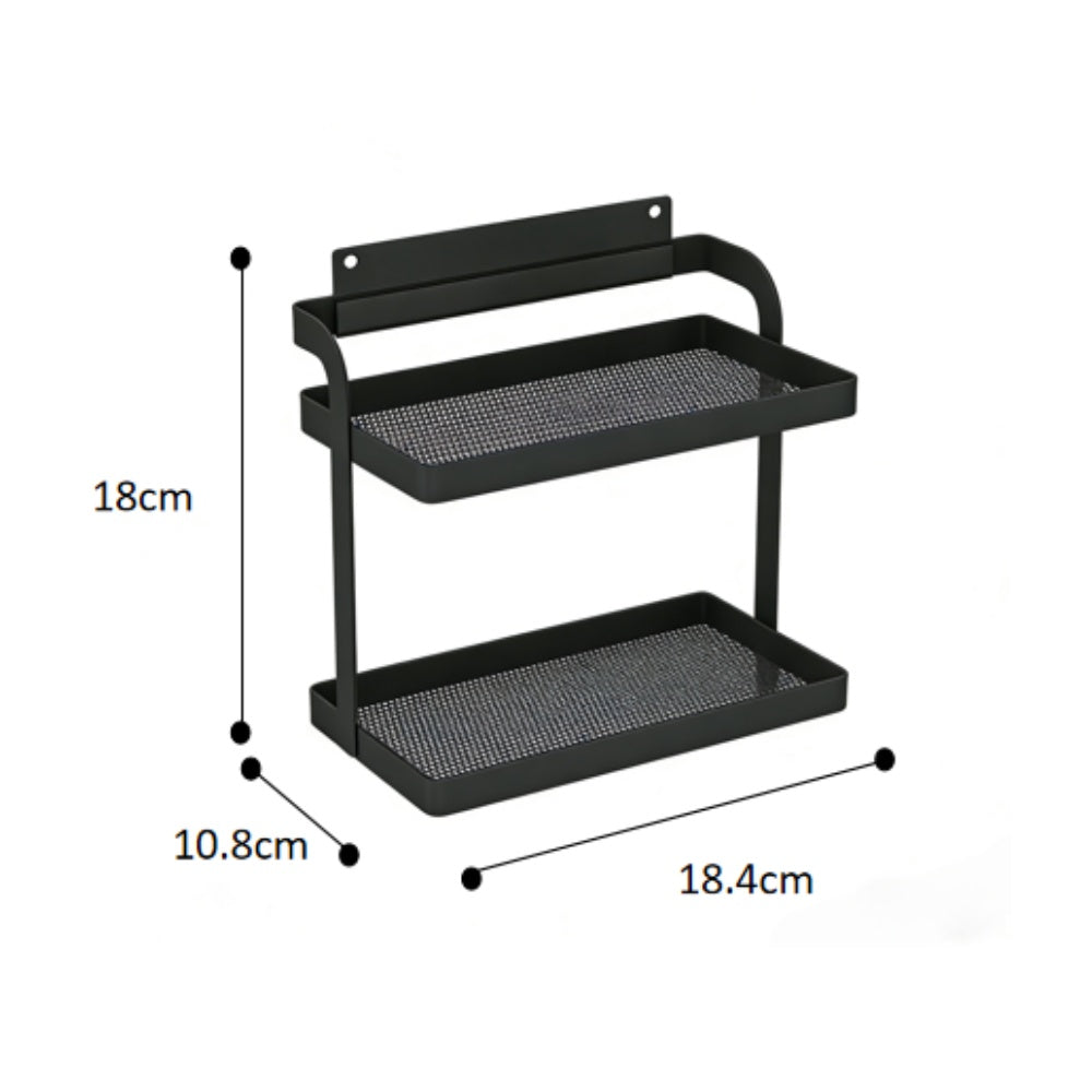 Desktop & Wall-Mounted  Rack /w Nail-free Slot/Adhesive 184*108*180mm
