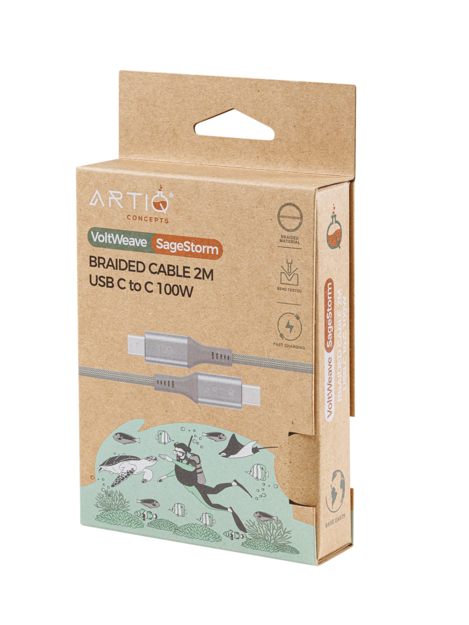 VoltWeave-SageStorm USB C to C 100watt 2m