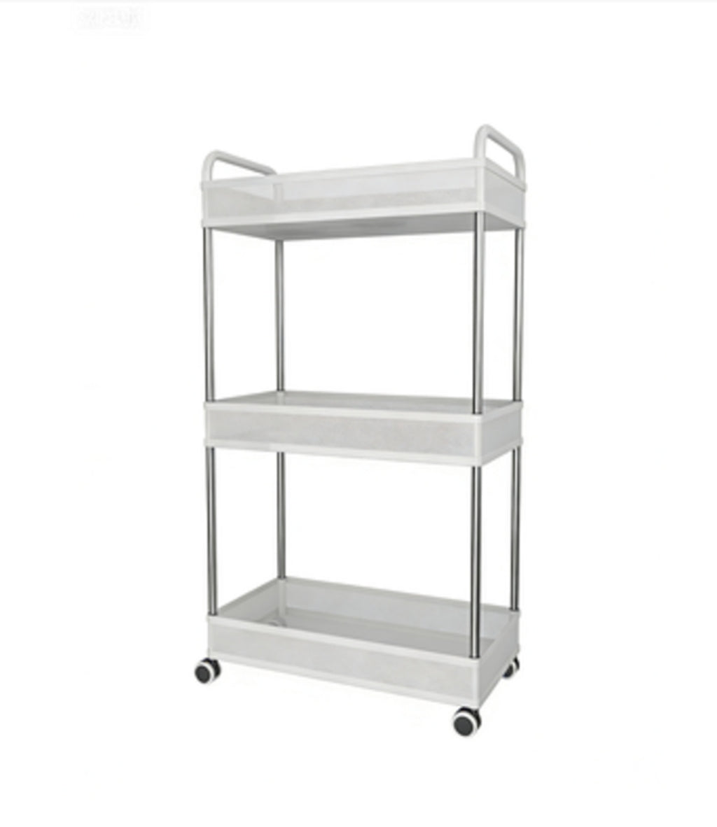 3-Tier Rolling Storage Cart 432*229*797mm