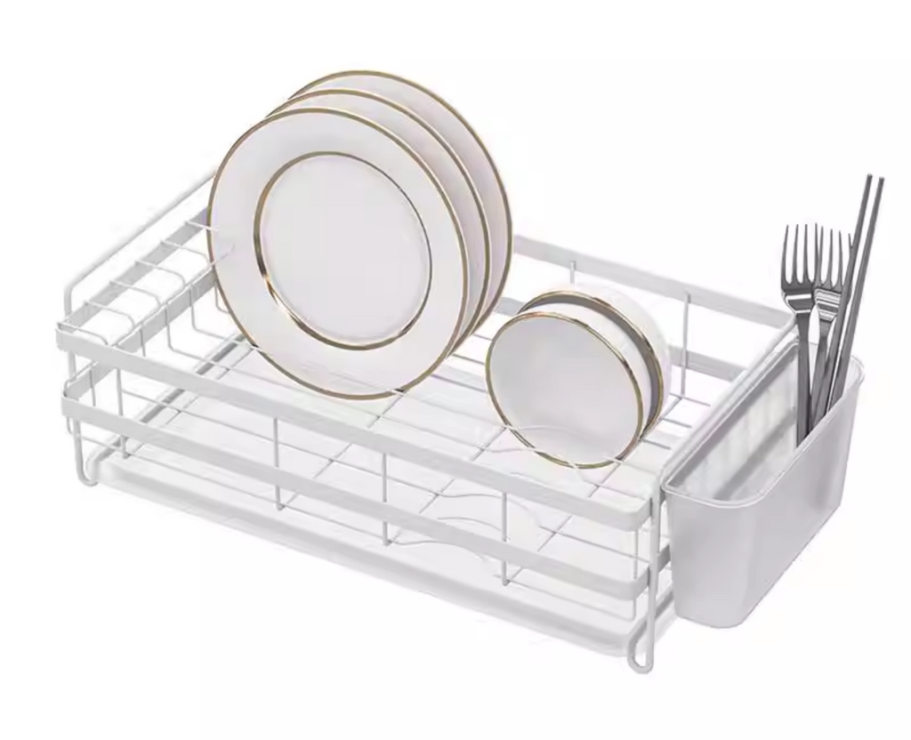 Dish Drying Rack /w PP tray & cutlery holder