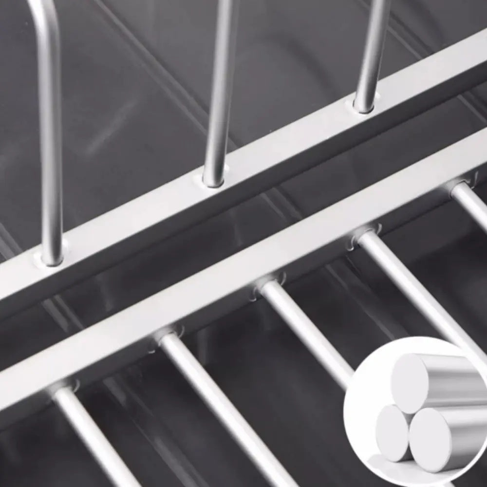 Aluminum Dish Drying Rack /w PP tray