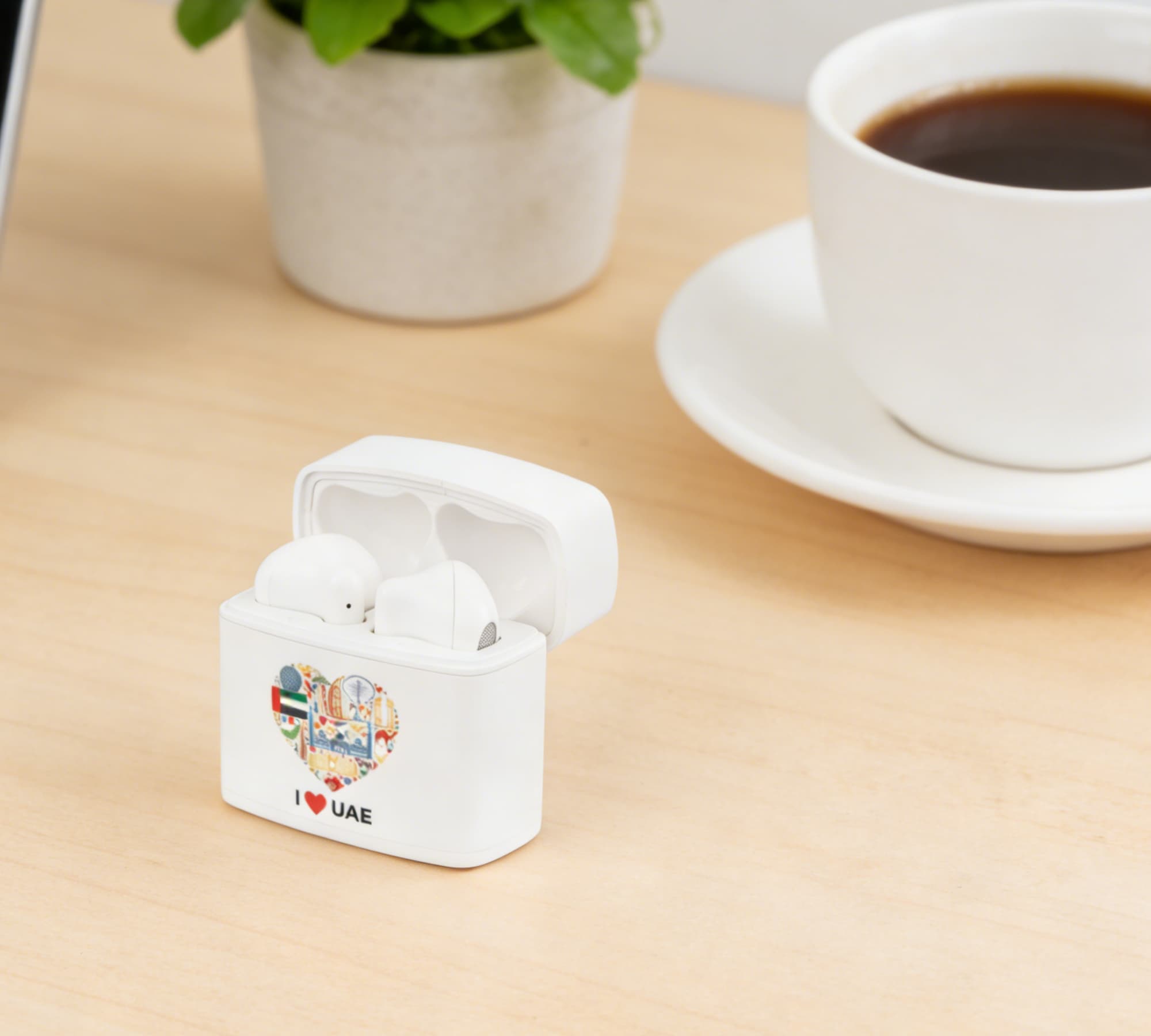 RECYCLED ABS ECO-FRIENDLY EARBUDS - Heart