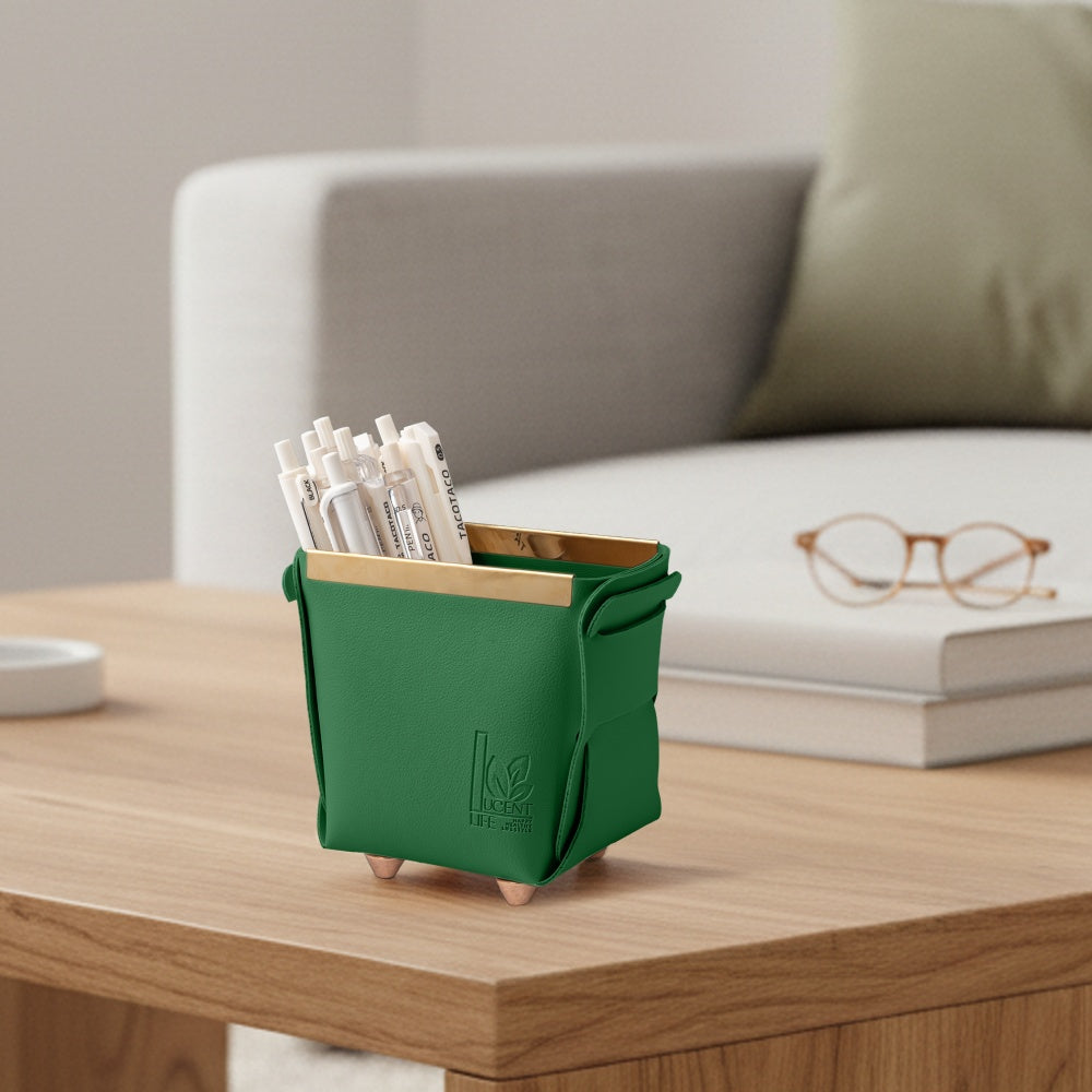 PU Leather Pen Holder (Set of 3) 115*70*110mm