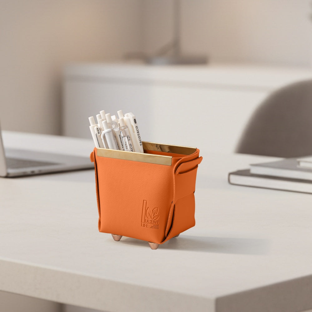PU Leather Pen Holder (Set of 3) 115*70*110mm
